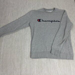 Mens Grey Champion Crewneck sweater, Size L‎